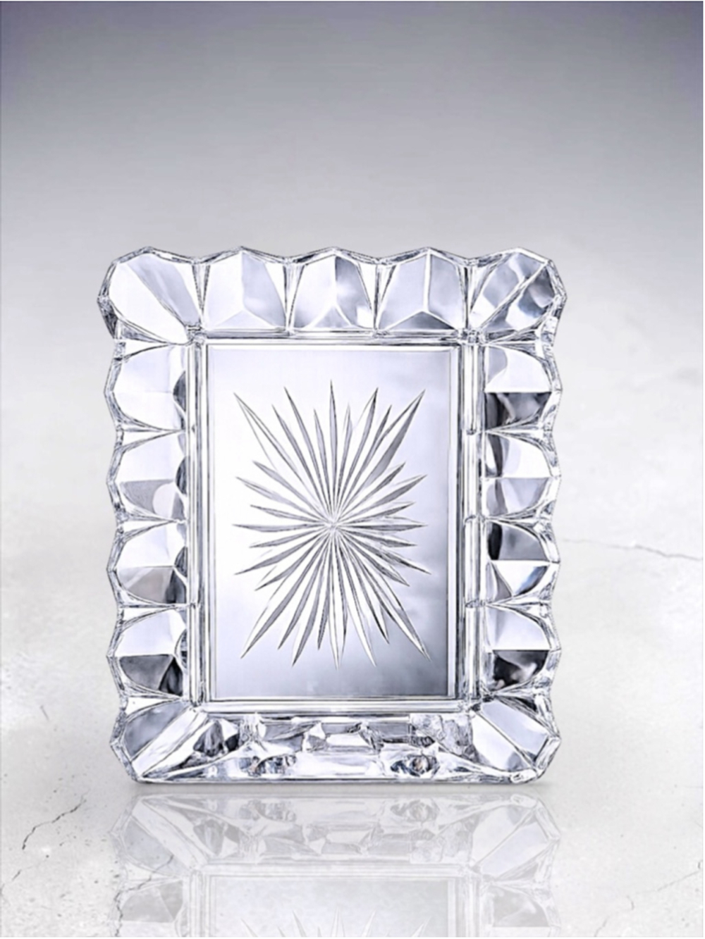 Vintage Mikasa Calliope-Blossom Lead Crystal Frame – 5x7 - Picture 3 of 6